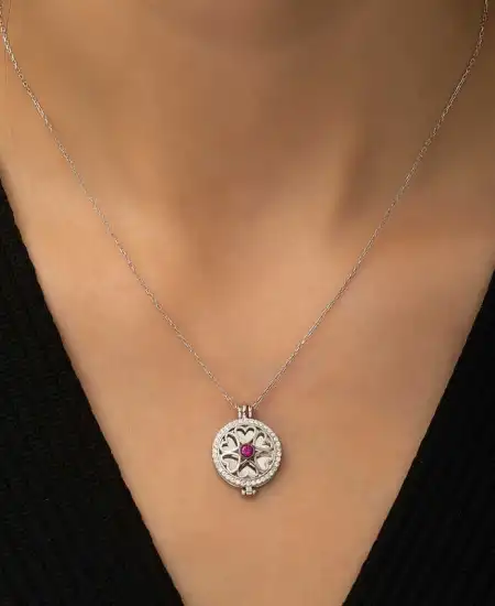 ​gümüş Gizli Aşk Kolye