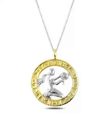 ​gümüş Gold Başak Burcu Kolye