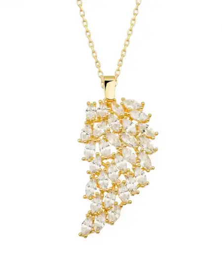 ​gümüş Gold Melek Kanadı Bayan Kolye