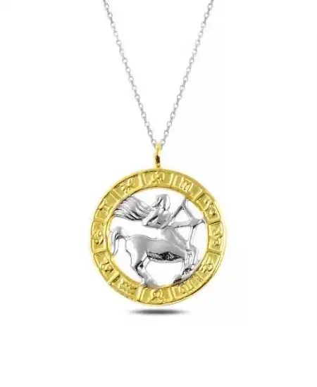 ​gümüş Gold Yay Burcu Kolye