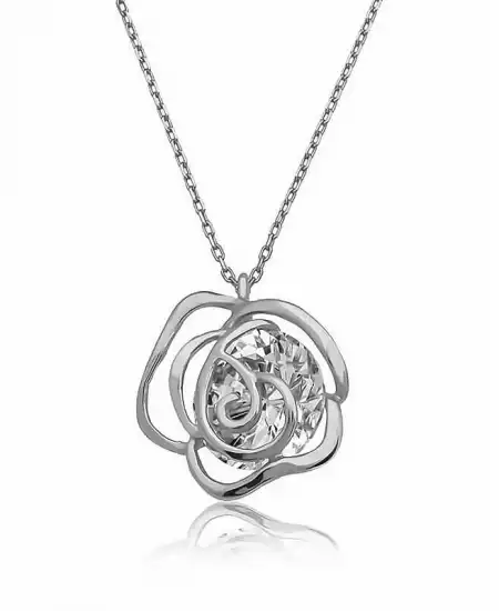 ​gümüş Gül Kadın Kolye