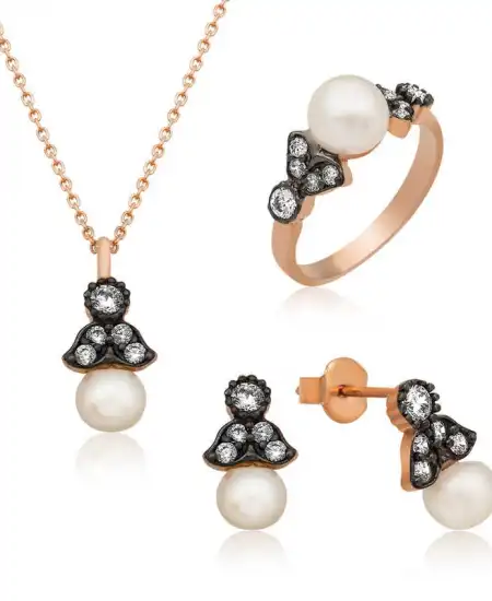 ​gümüş İnci Bayan Set