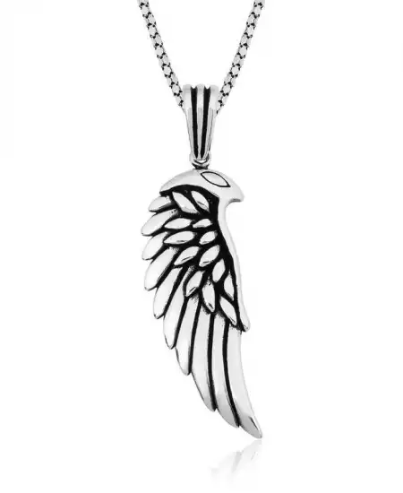 ​gümüş Kanat Kolye