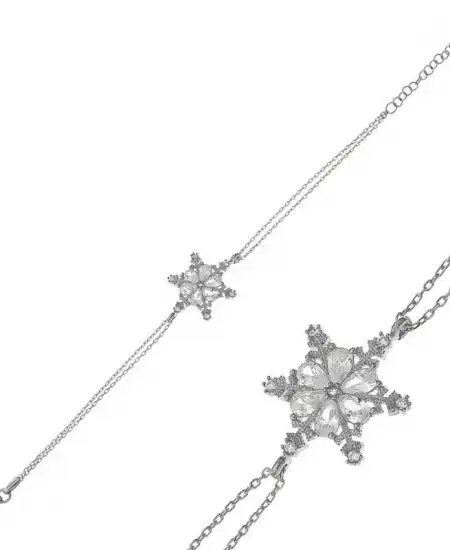 ​gümüş Kar Çiçeği Kadın Bileklik