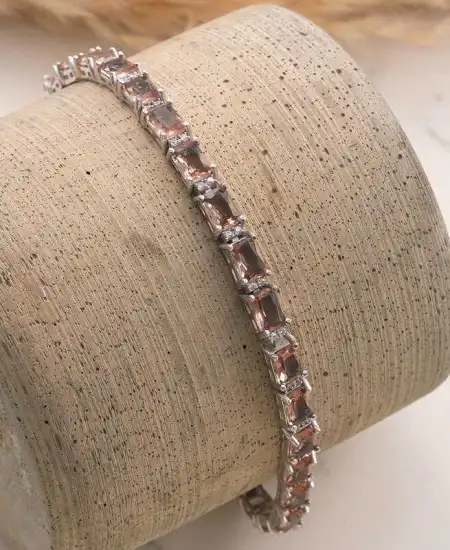 ​gümüş Kare Zultanit Taşlı Kadın Bileklik