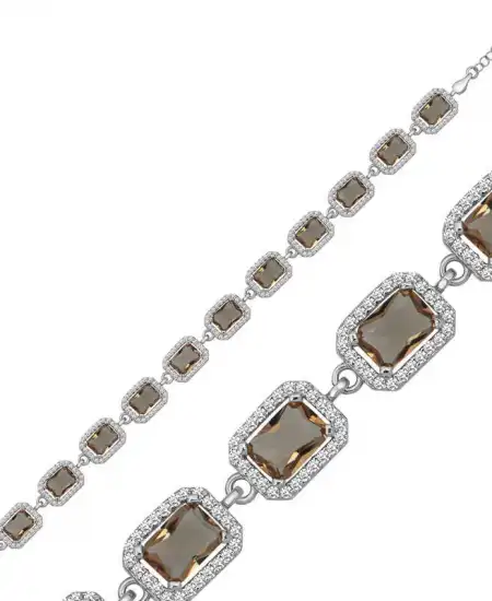 ​gümüş Kare Zultanit Taşlı Kadın Bileklik