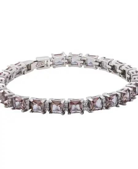 ​gümüş Kare Zultanit Taşlı Kadın Bileklik