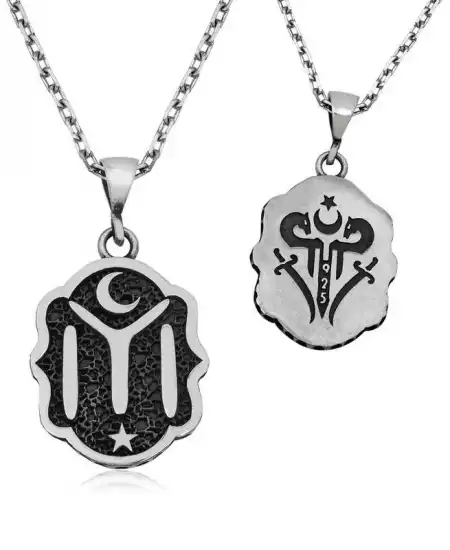 ​gümüş Kayı Boyu Armalı Kolye