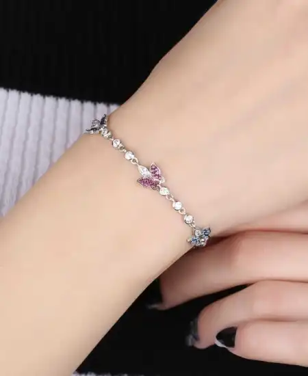 ​gümüş Kelebek Bayan Bileklik