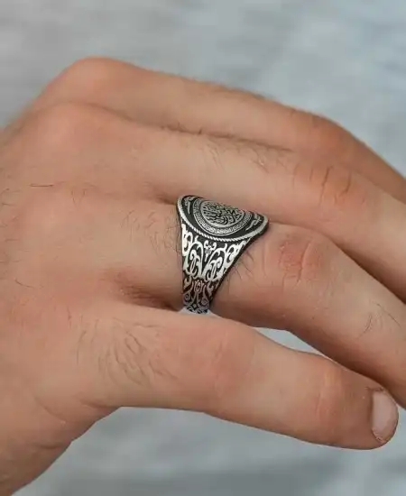 ​gümüş Kelime-i Tevhid Erkek Yüzük