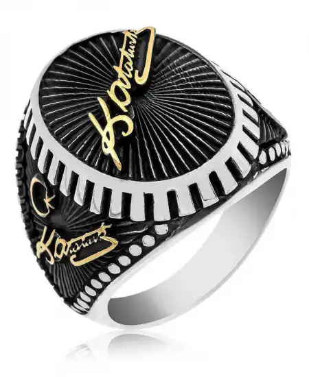 ​gümüş Kemal Atatürk İmzası Erkek Yüzük