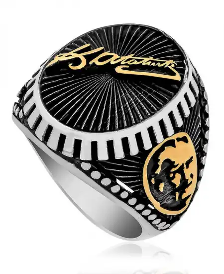 ​gümüş Kemal Atatürk İmzası Erkek Yüzük