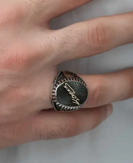 ​gümüş Kemal Atatürk İmzası Erkek Yüzük