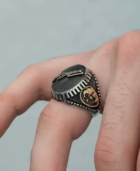 ​gümüş Kemal Atatürk İmzası Erkek Yüzük