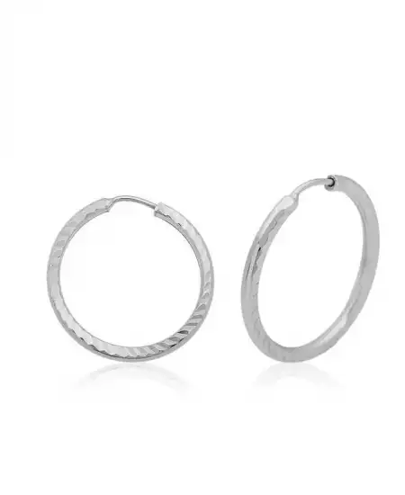 ​gümüş Küçük Burgu Halka Küpe