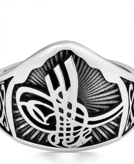 ​​gümüş Osmanlı Tuğrası Başparmak Erkek Yüzük