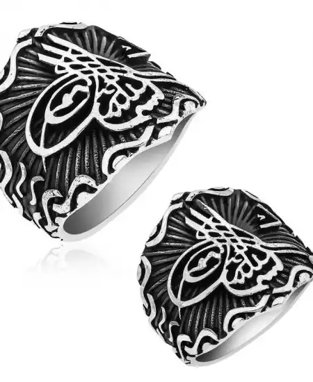 ​​gümüş Osmanlı Tuğrası Erkek Yüzük