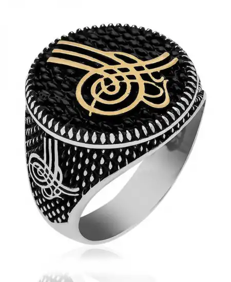 ​​gümüş Osmanlı Tuğrası Erkek Yüzük