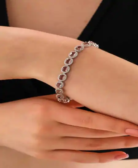 ​gümüş Oval Zultanit Taşlı Kadın Bileklik