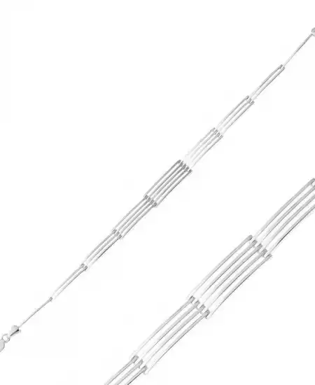 ​gümüş Parçalı Erkek Bileklik