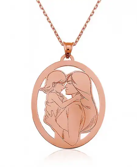 ​gümüş Rose Anne Kız Kolye