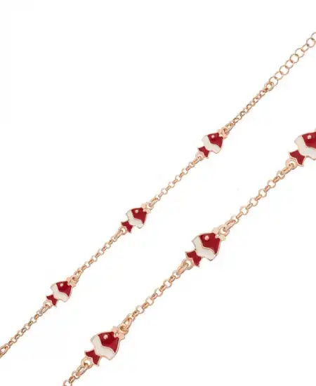 ​gümüş Rose Balık Figürlü Çocuk Bilekliği