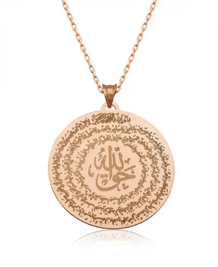 ​gümüş Rose El Hakkanî Mührü Bayan Kolye