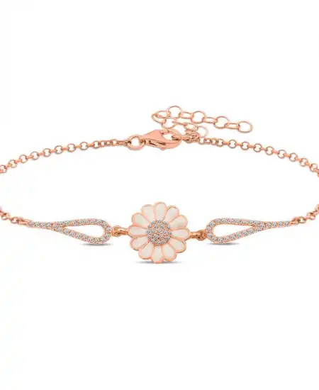 ​gümüş Rose Papatya Kadın Bileklik