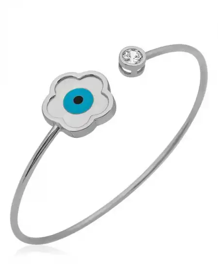​gümüş Sedef Taşlı Çiçek Bileklik