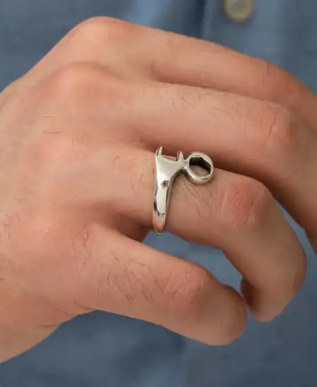 ​gümüş Tamirci Anahtarı Erkek Yüzük
