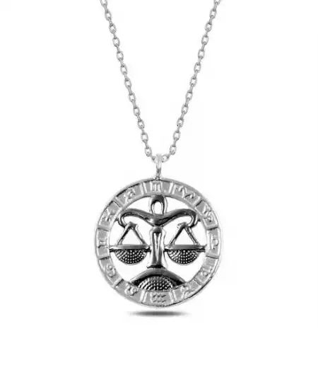 ​​​gümüş Terazi Burcu Kolye