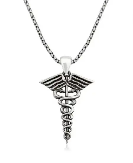 ​gümüş Tıp Sembolü Kadüse Kolye