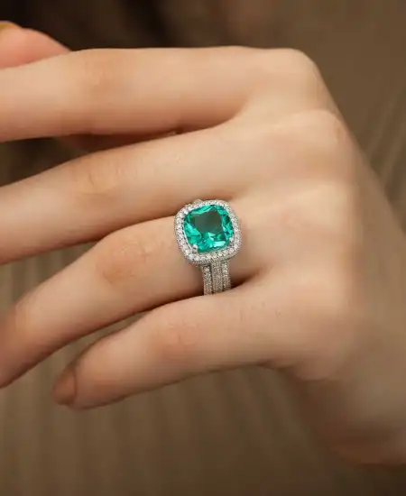 ​gümüş Turkuaz Baget Bayan Yüzük