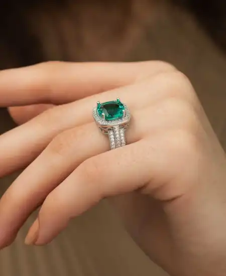 ​gümüş Turkuaz Baget Bayan Yüzük