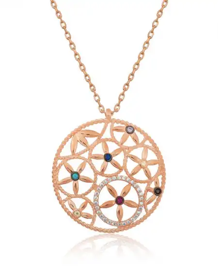 ​​​gümüş Yaşam Çiçeği Kolye