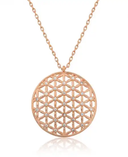 ​​​gümüş Yaşam Çiçeği Kolye