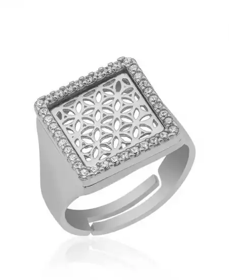 ​gümüş Yaşam Çiçeği Yüzük