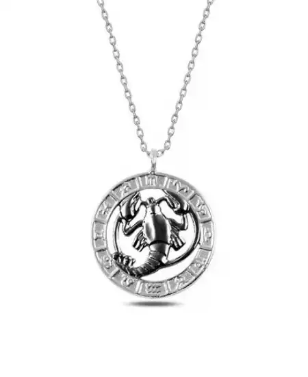 ​gümüş Yengeç Burcu Kolye