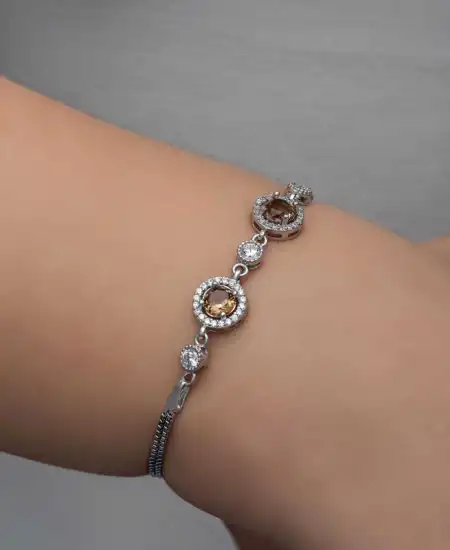 ​gümüş Yuvarlak Zultanit Taşlı Kadın Bileklik