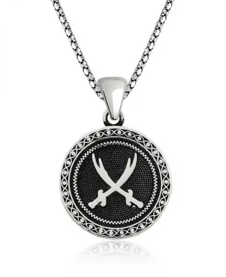 ​gümüş Zülfikar Kılıcı Desenli Kolye