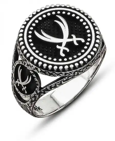 ​gümüş Zülfikar Kılıcı Motifli Erkek Yüzük