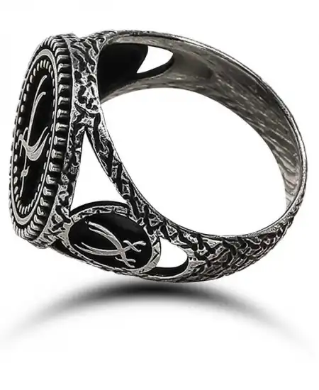 ​gümüş Zülfikar Kılıcı Motifli Erkek Yüzük