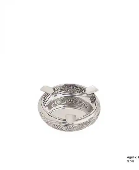 925 Ayar Gümüş Papatya Desenli Küllük