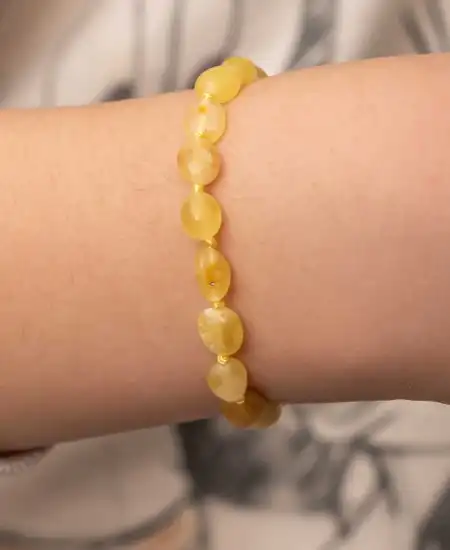 Bebek Damla Kehribar Bileklik