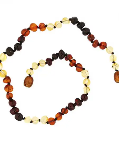 Bebek Damla Kehribar Diş Kolye