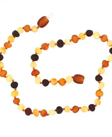 Bebek Damla Kehribar Diş Kolye