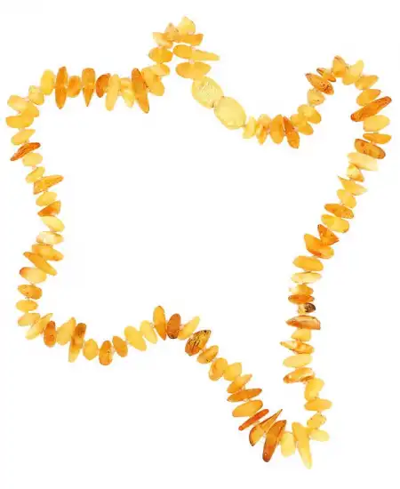 Bebek Damla Kehribar Diş Kolye