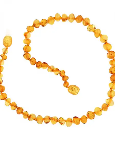 Bebek Damla Kehribar Diş Kolye