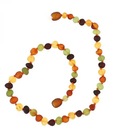 Bebek Damla Kehribar Diş Kolye