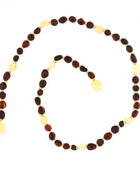 Bebek Damla Kehribar Diş Kolye